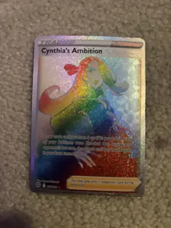 Pokemon Cynthia's Ambition Trainer Full Art Holo Secret Rare Brilliant Stars - Image 1