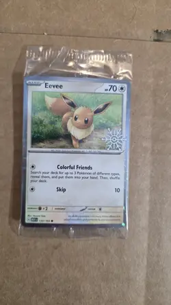 Pokemon Eevee (Holiday Calendar) 133/165 Stamped Holo English 70 HP - Image 1