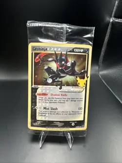 Pokemon Greninja Gold Star Promo Holo SWSH144 Celebrations Sealed A - Image 2