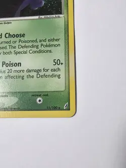 2006 Pokemon Swalot 11/100 Crystal Guardians Holo EX - Image 2