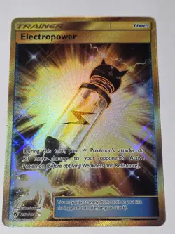Electropower (Secret) 232/214 Sm-Lost Thunder Holo NM / M Gorgeous!!Pokemon Tcg - Image 1