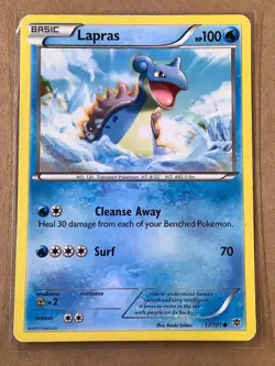 2013 Pokemon Plasma Blast - 17/101 Lapras Regular - HP - Image 1