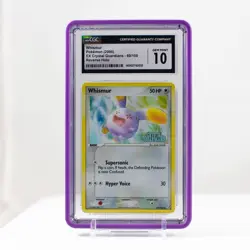 Pokemon Whismur Reverse Holo #69 EX Crystal Guardians 2006 CGC 10 POP14 - Image 1