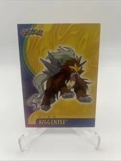 2001 Topps Pokemon Johto #244 Entei TV Animation Edition Nintendo LP - Image 1