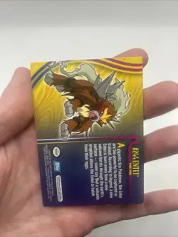 2001 Topps Pokemon Johto #244 Entei TV Animation Edition Nintendo LP - Image 4
