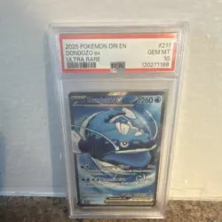 Pokemon Dondozo ex Sv10 Destined Rivals Ultra Rare PSA 10 Holo 211/182 - Image 1