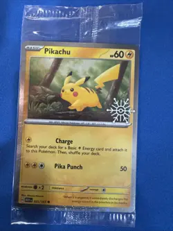 Pikachu 25/165 (Holiday Calendar) Stamped Pokemon Scarlet & Violet 151 [SEALED] - Image 1