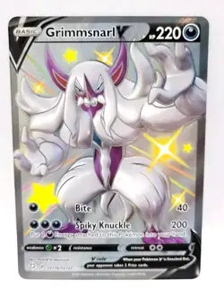 Pokemon TCG Grimmsnarl V SV116/SV122 Shining Fates Shiny Rare Near Mint/Mint - Image 1