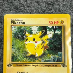Vintage Pokemon Jungle Pikachu 1st Edition 60/64 Common NM - Image 3