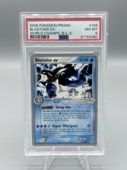 Pokemon 2006 BLASTOISE EX PSA 8 NM-MINT B-L-S World Championships Deck Promo - Image 1