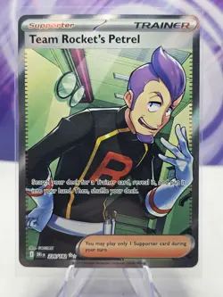Team Rocket's Petrel 226/182 Sv10: Destined Rivals Pokemon Full Art Holo NM - Image 1