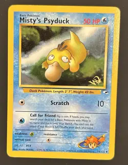 Pokemon Misty’s Psyduck [W Stamped] 54/132 Wotc Promo Regular - Image 1