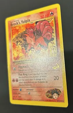 Pokemon Brock's Vulpix [W Stamped] 37/132 Wotc Promo Regular - Image 2
