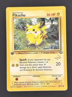 Pokemon Pikachu Jungle [W Stamped] 60/64 Wotc Promo Regular - Image 1