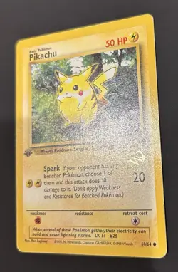 Pokemon Pikachu Jungle [W Stamped] 60/64 Wotc Promo Regular - Image 2