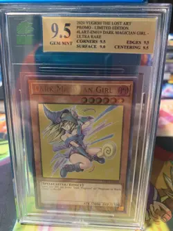 Yu-gi-oh Dark Magician Girl Lost Art Promotion Ultra Rare LART-EN019 Graded 9.5 - Image 1