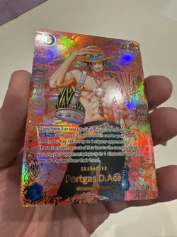 One Piece CCG Portgas D. Ace Op13-119 Red Manga English Sec Proxy Custom Card - Image 4