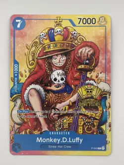 Monkey.D.Luffy (2nd Anniversary Stamped Promo) P-043 One Piece English - Image 1