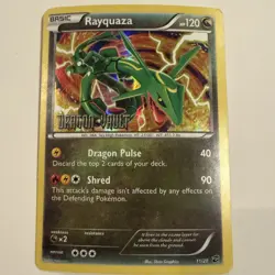 Rayquaza Holo Stamped (11/20) Dragon Vault Pokemon Card LP - Image 1