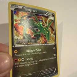 Rayquaza Holo Stamped (11/20) Dragon Vault Pokemon Card LP - Image 2