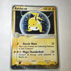 Pokemon Raichu ex 98/100 EX Sandstorm Stage 1 100 HP Ultra Rare Holo Card - Image 1