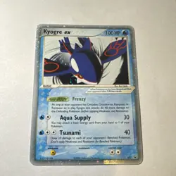 Pokemon Kyogre ex 037 Nintendo Promo Basic 100 HP Holo English Card - Image 1