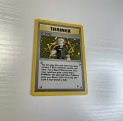 Vintage Lt. Surge 017/132 Pokemon Gym Heroes Holo Rare Trainer Card 2000 - Image 1