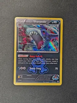 Pokemon TCG Sharpedo 21/34 Rare Team Aqua's EX Double Crisis Holo Foil Card - Image 1