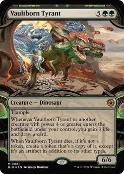 MTG English Vaultborn Tyrant (Showcase) (Raised Foil) NM Foil - Image 1