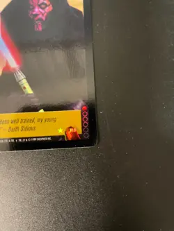 Darth Maul Rare Foil Decipher 1999 Young Jedi Menace of Darth Maul CCG Card - Image 4