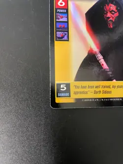 Darth Maul Rare Foil Decipher 1999 Young Jedi Menace of Darth Maul CCG Card - Image 5