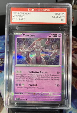 Mewtwo Holo 150/165 Scarlet & Violet Pokemon Card GRADED 10 TCG CCG - Image 1