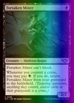 MTG Forsaken Miner (88/441) Outlaws of Thunder Junction NM FOIL - Image 1