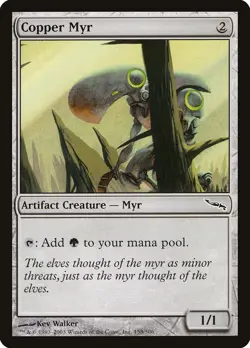 MTG Magic the Gathering Copper Myr (158/306) Mirrodin MP - Image 1