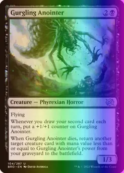 MTG Magic the Gathering Gurgling Anointer (104/416) The Brothers' War LP FOIL - Image 1