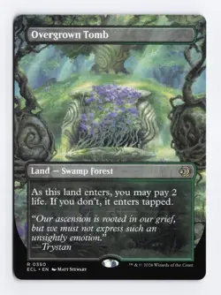 Overgrown Tomb (Borderless) #350 Rare Shock Land Lorwyn Eclipsed ECL PACK FRESH - Image 1