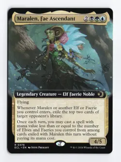 Maralen, Fae Ascendant Extended Art #376 Rare MTG Lorwyn Eclipsed ECL PACK FRESH - Image 1