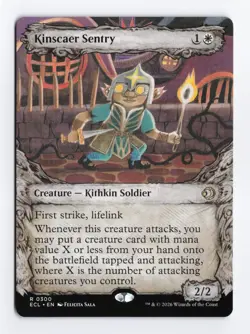 Kinscaer Sentry (Showcase) #300 Rare MTG Lorwyn Eclipsed ECL PACK FRESH - Image 1
