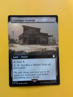 Scavenger Grounds. Fallout PIP Magic the Gathering Card. Rare NM as shown. - Image 1