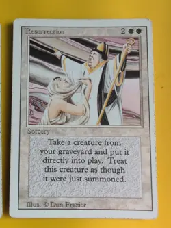 Resurrection x3 Revised Sorcery Magic the Gathering 3Card. Well Played - Image 2