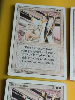 Resurrection x3 Revised Sorcery Magic the Gathering 3Card. Well Played - Image 5