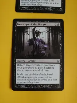 Footsteps of the Goryo x2 Kamigawa Sorcery arcane Magic the Gathering 2 Card. - Image 2