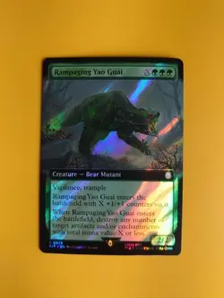 Rampaging Yao Guai. 0929 PIP Surge foil Magic the Gathering Card. - Image 1