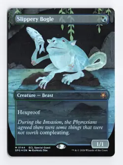 Slippery Bogle 144 (Borderless) FOIL Mythic - MTG Special Guests SPG PACK FRESH - Image 1