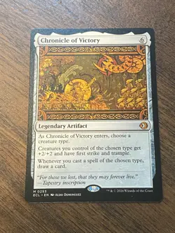 WotC MAGIC Gathering LORWYN ECLIPSED unplayed mint mythic CHRONICLE OF VICTORY - Image 1