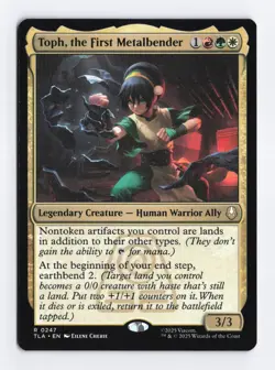 Toph, the First Metalbender 247 Rare - MTG TLA Avatar PACK FRESH - Image 1