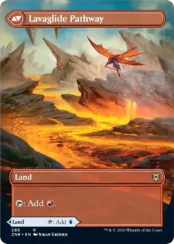 Magic The Gathering MTG RIVERGLIDE PATHWAY BORDERLESS Zendikar Rising NM - Image 2