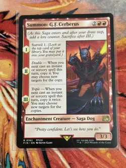 Summon: G.F. Cerberus MTG Final Fantasy 0162 Rare NM - Image 3