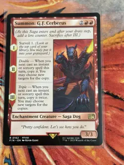 Summon: G.F. Cerberus MTG Final Fantasy 0162 Rare NM - Image 5