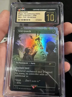 Wild Growth Secret Lair The Last Of Us Magic The Gathering CGC Pristine 10 💎 - Image 1
